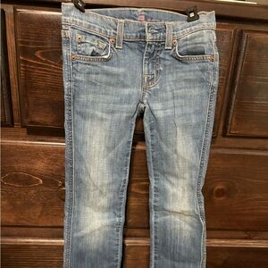 Kid girl 7 all man kind jeans sz 7 bootcut